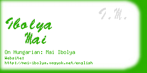ibolya mai business card